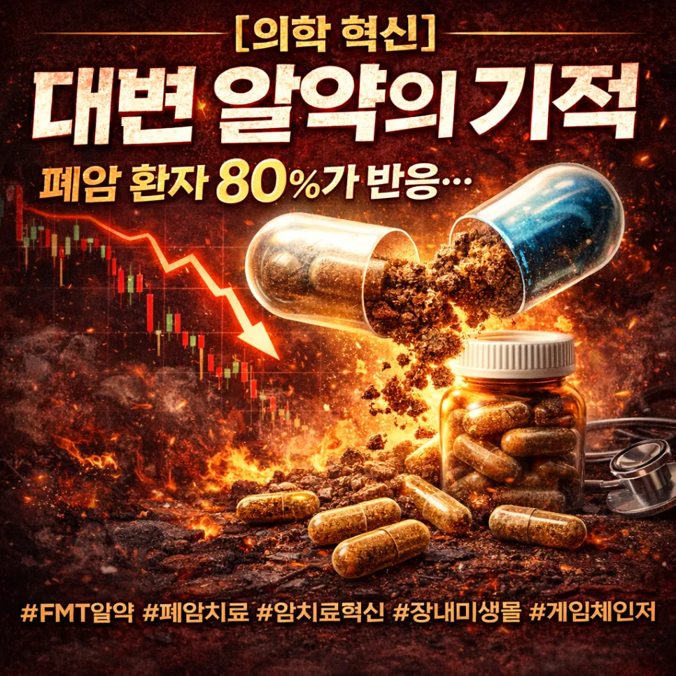 폐암 환자 80% 반응! 대변 알약의 놀라운 암 치료 효과 2026