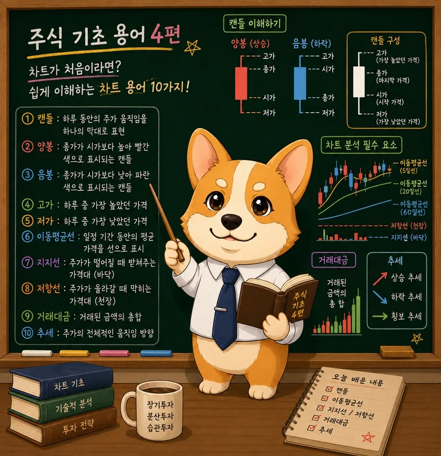 주식 차트 용어 2026: 초보자를 위한 10가지 핵심 개념 완벽 해설