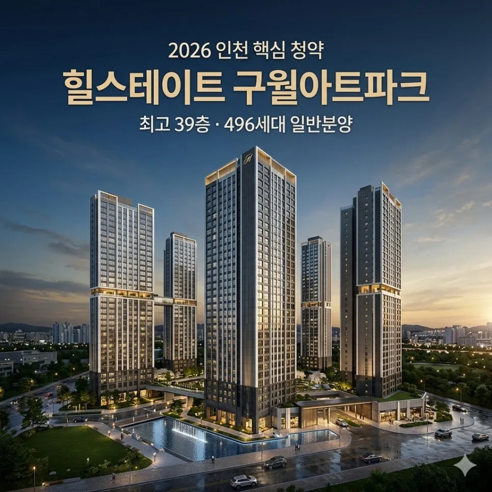 인천 구월 힐스테이트 청약 2026: 84㎡ 분양가 및 조건 총정리