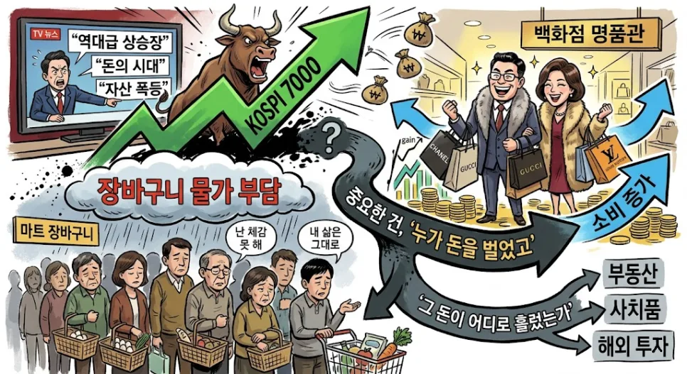 코스피 7000 시대, 명품만 웃는 이유: 경험자가 짚어드립니다 2026