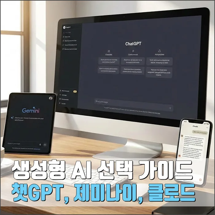 생성형 AI 비교 2026: 챗GPT, 제미나이, 클로드 중 나에게 맞는 AI는?