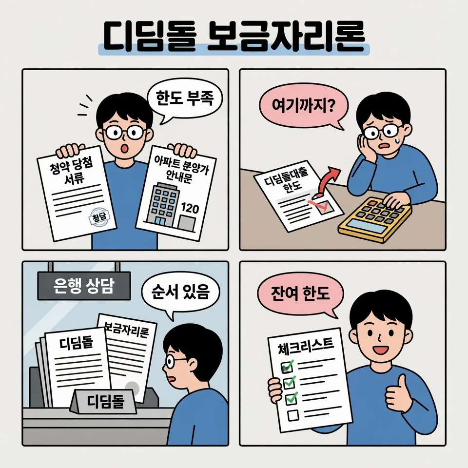 청년주택드림 디딤돌 3억 부족 시 보금자리론 추가 가능할까? 2026