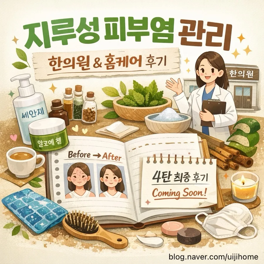 지루성 피부염 홈케어 비법 2026: 한의원 경험자 솔직 후기