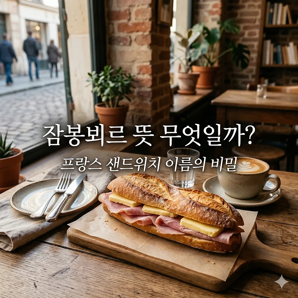 잠봉뵈르 뜻, 2026년 카페 인기 메뉴 완벽 분석