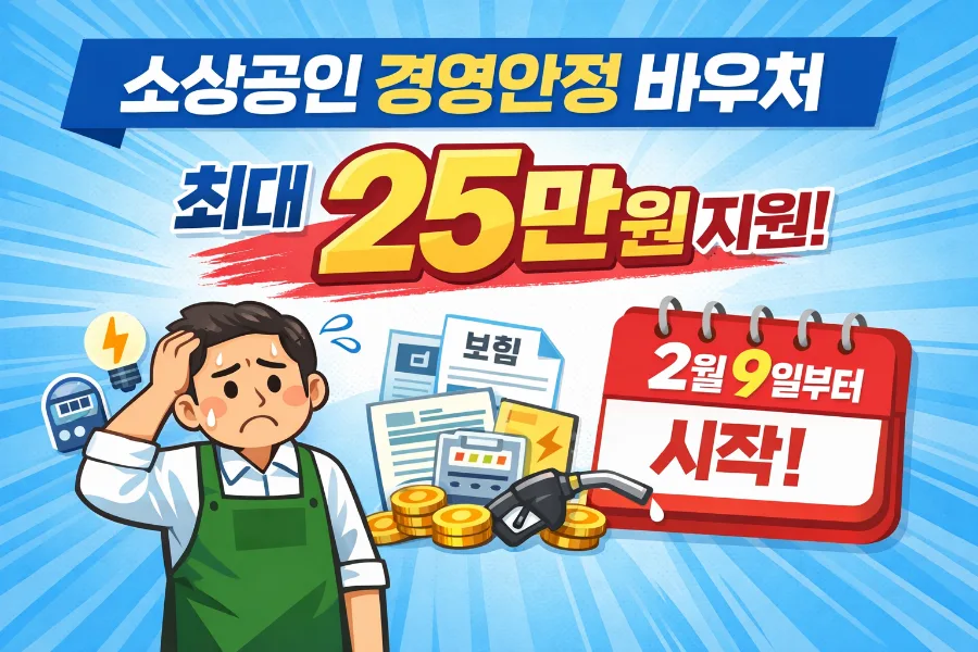 2026년 경영안정 바우처, 영세 소상공인 고정비 부담 줄이는 법