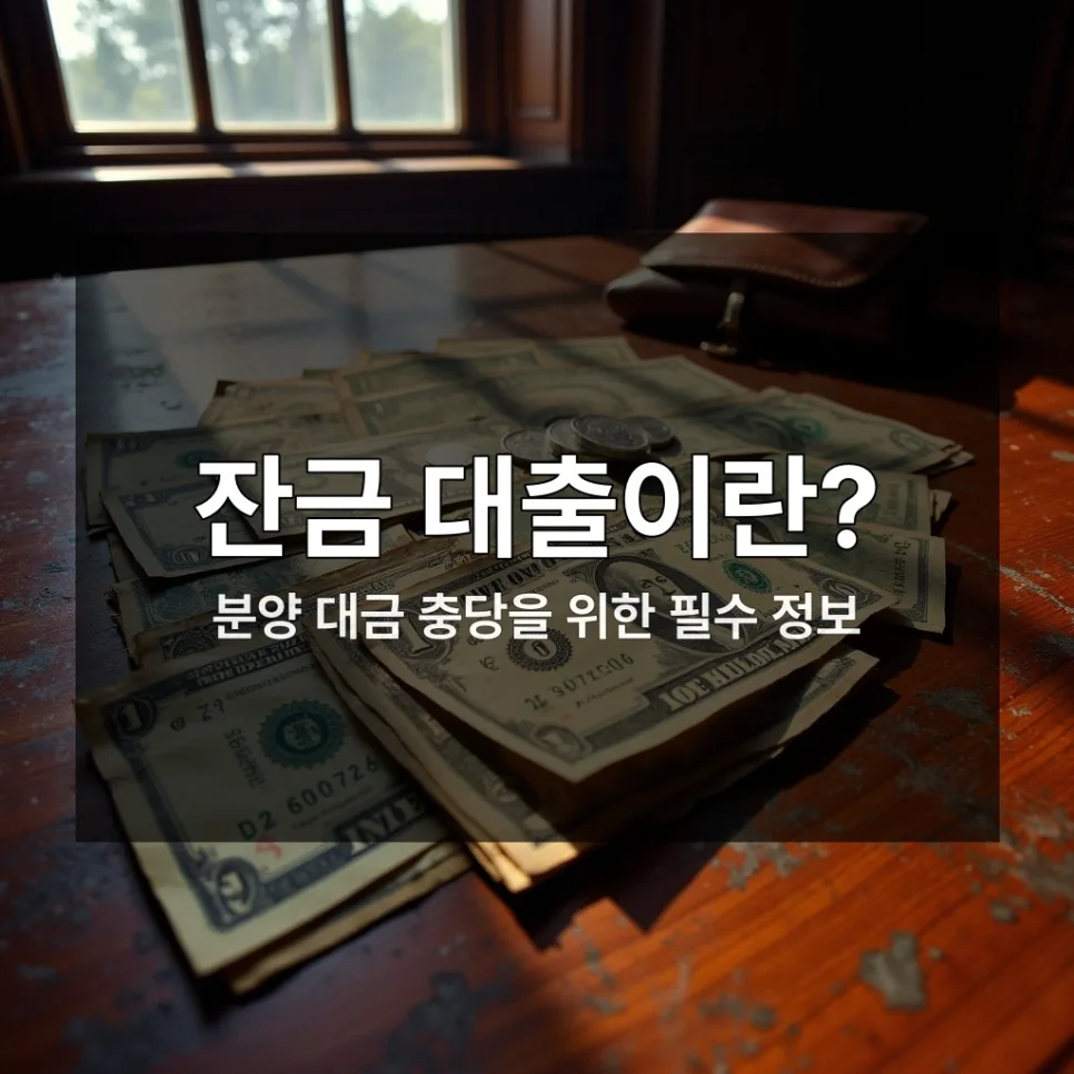 2026년 신축 아파트 잔금 대출 규제 총정리: 한도 부족 해결법