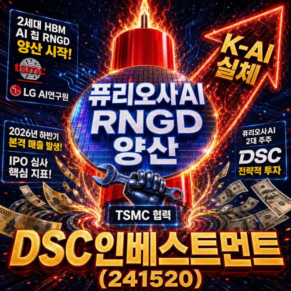 DSC인베스트먼트 2026년 투자 전략: 퓨리오사AI 잭팟 기회 포착