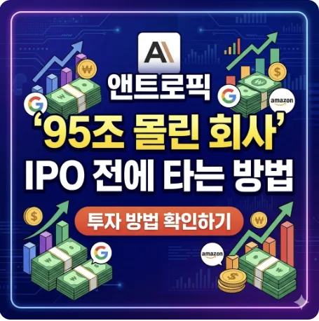 앤트로픽 투자 방법 2026: 구글·아마존 주식으로 간접 투자하기