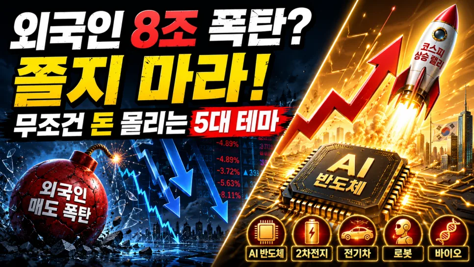 2026년 외국인 매도, 3저 호황 속 AI 테마주 집중 분석