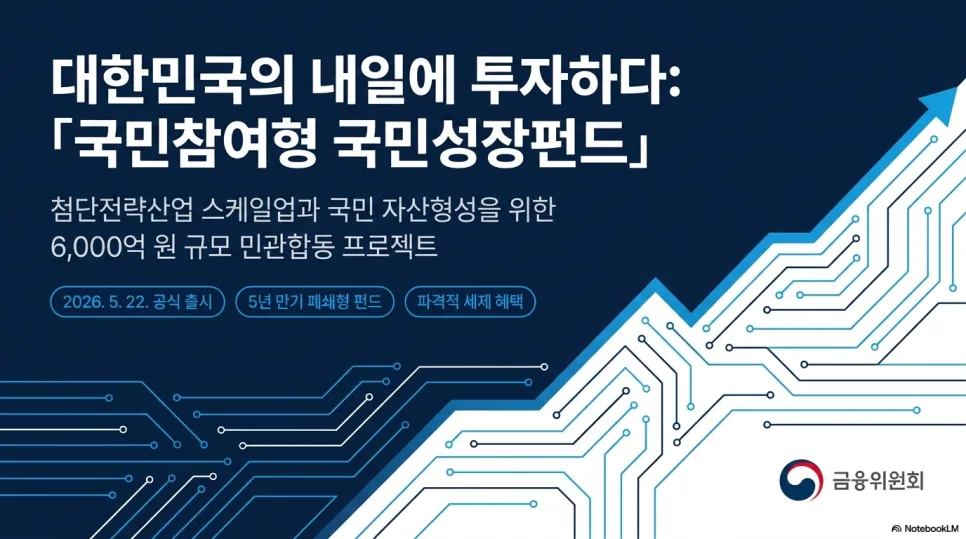 국민성장펀드 2026년 가입 전 필수 점검: 자격, 절세, 위험 분석