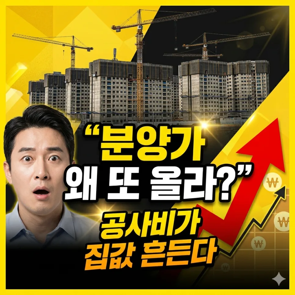 아파트 분양가 상승 요인 2026: 공사비, 땅값, 금융비용 총정리