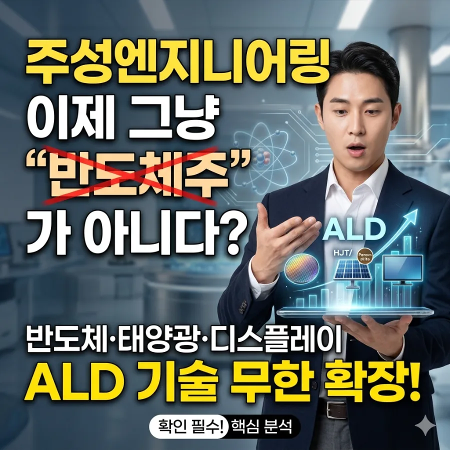 주성엔지니어링, ALD 기술 확장으로 '사이클주' 탈출? 2026 전망