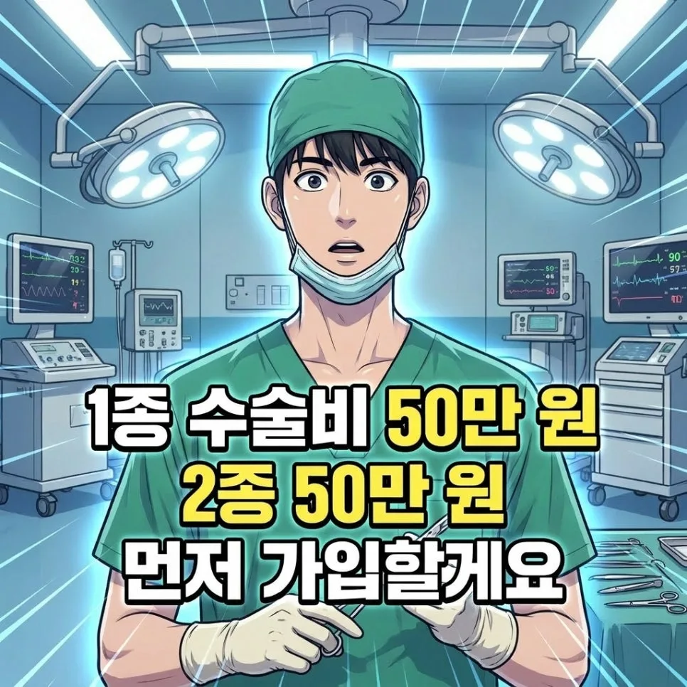 종수술비 1~3종 한도 2026년 총정리: 50만원, 50만원, 400만원 직접 비교