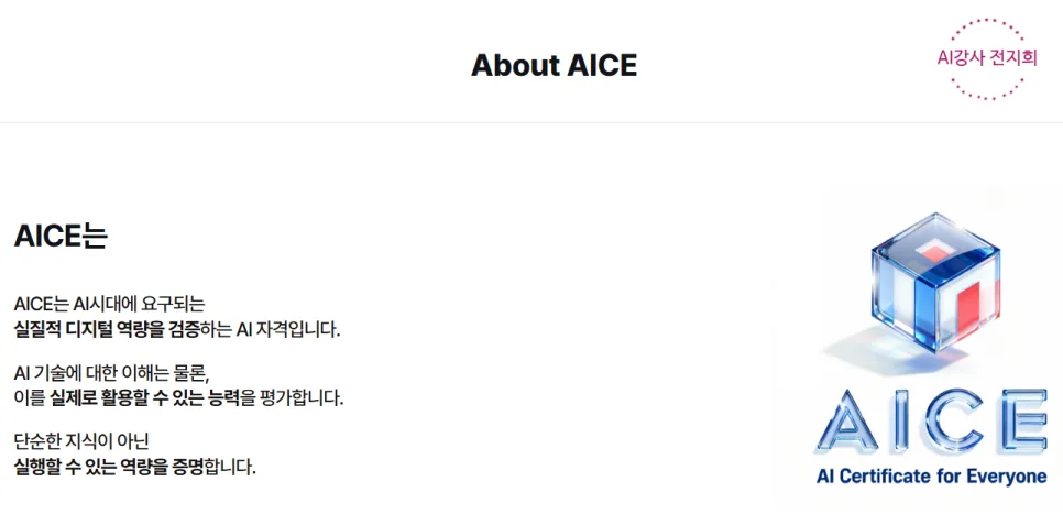 AICE 자격증 종류별 난이도와 응시 조건 2026년 총정리