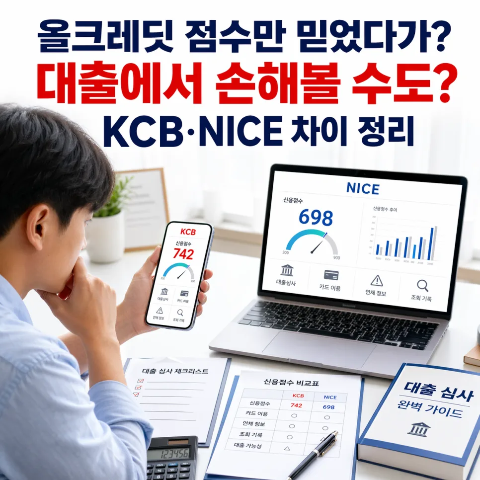 2026년 신용점수, 올크레딧·NICE 차이점과 관리법 총정리