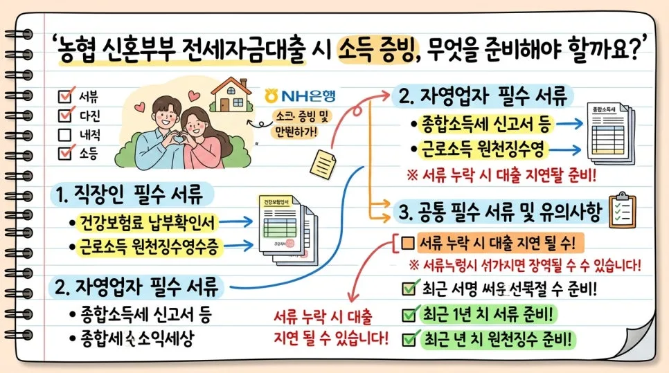 농협 신혼부부 전세자금대출: 건강보험료로 소득 증빙하는 법 (2026) 2