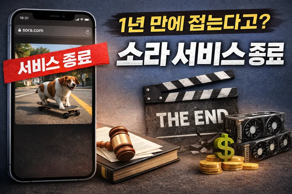 소라(Sora) 서비스 종료 이유 3가지와 AI 영상 시장 전망 2026