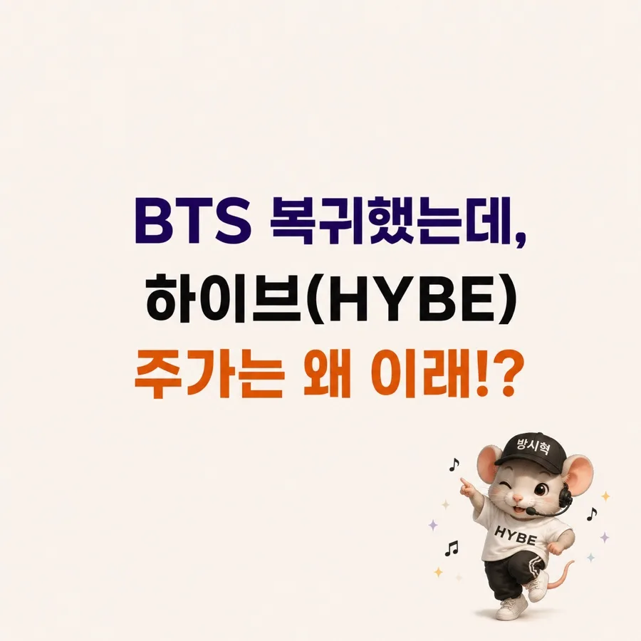 BTS 복귀에도 하이브 주가 하락? 2026년 핵심 분석