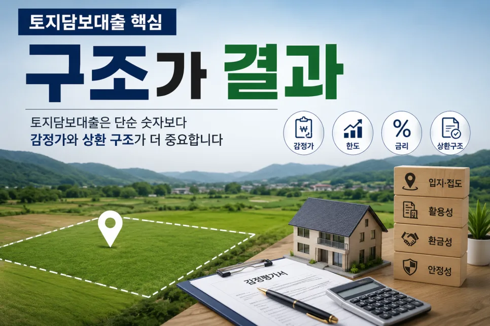2026 토지담보대출 한도·금리 결정 요인 5가지