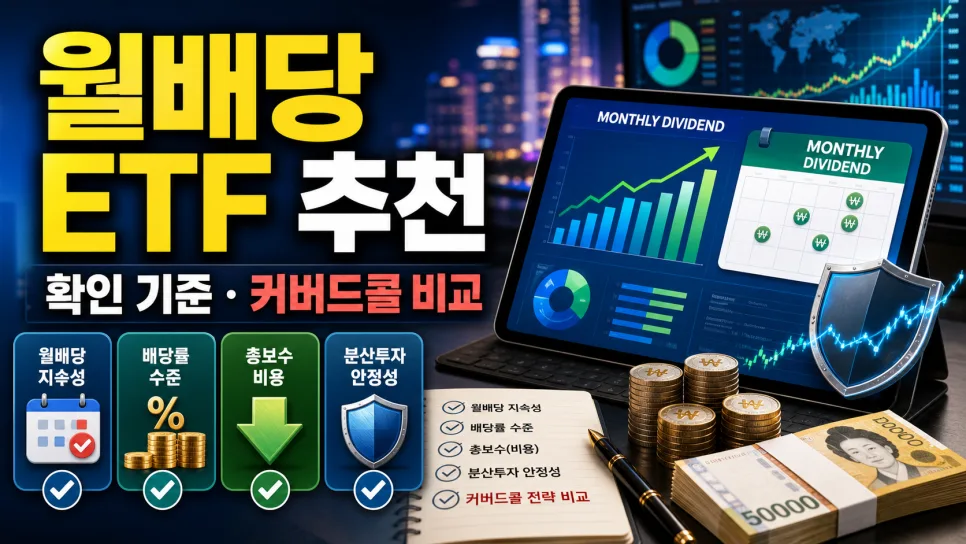 월배당 ETF 2026년 현명하게 고르는 5가지 기준