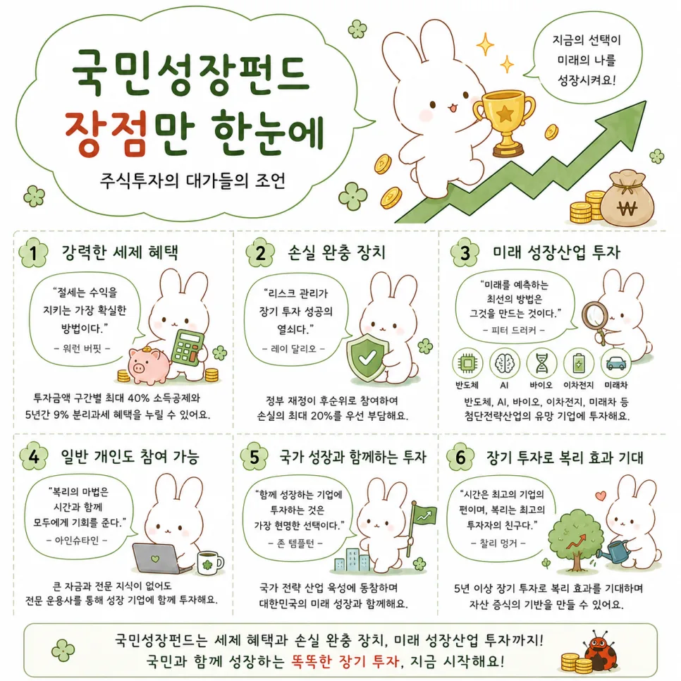 국민참여형 국민성장펀드 2026: 세제 혜택과 투자 대상 완벽 분석 2