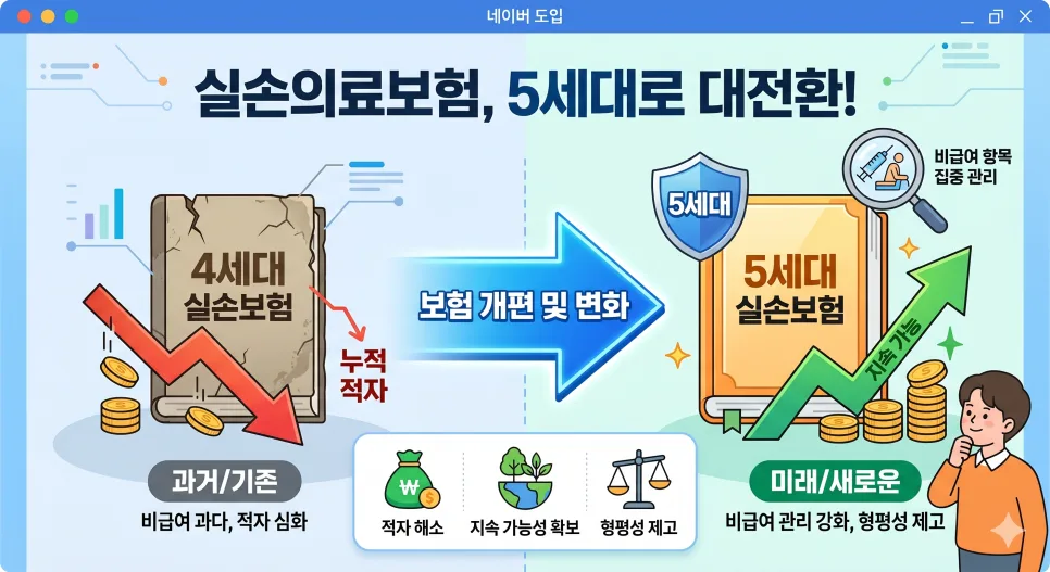 5세대 실손보험 전환 시나리오: 내 보험료 변화 예측 2026